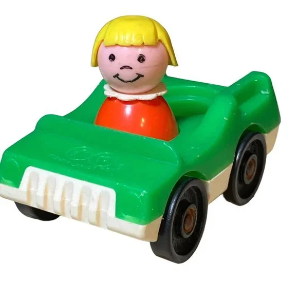 Vintage Fisher Price Car and Figure - Picture 1 of 12